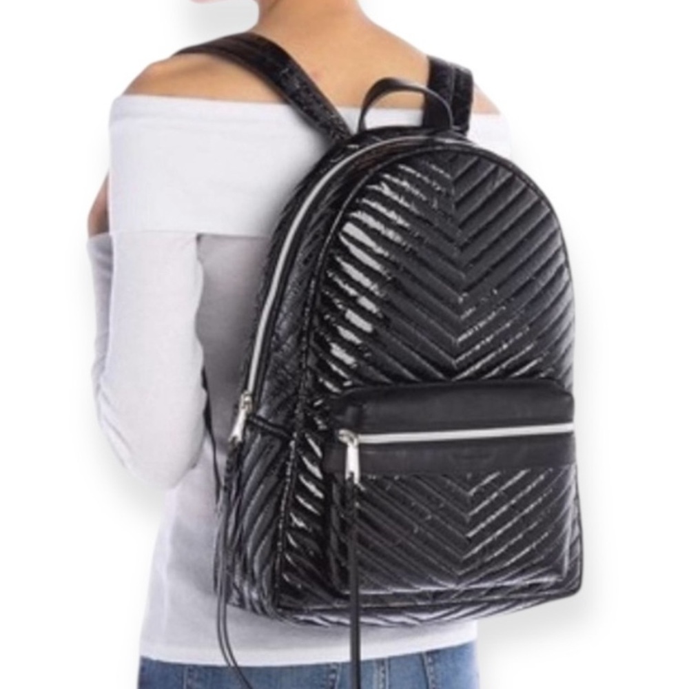 Black Quilted Backpack